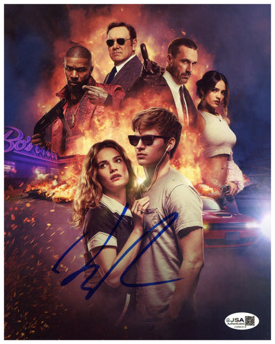 Lily James Signed 8x10 Photo Baby Driver Autographed JSA COA