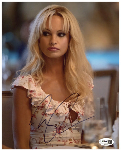 Lily James Signed 8x10 Photo Pam and Tommy Autographed JSA COA 3