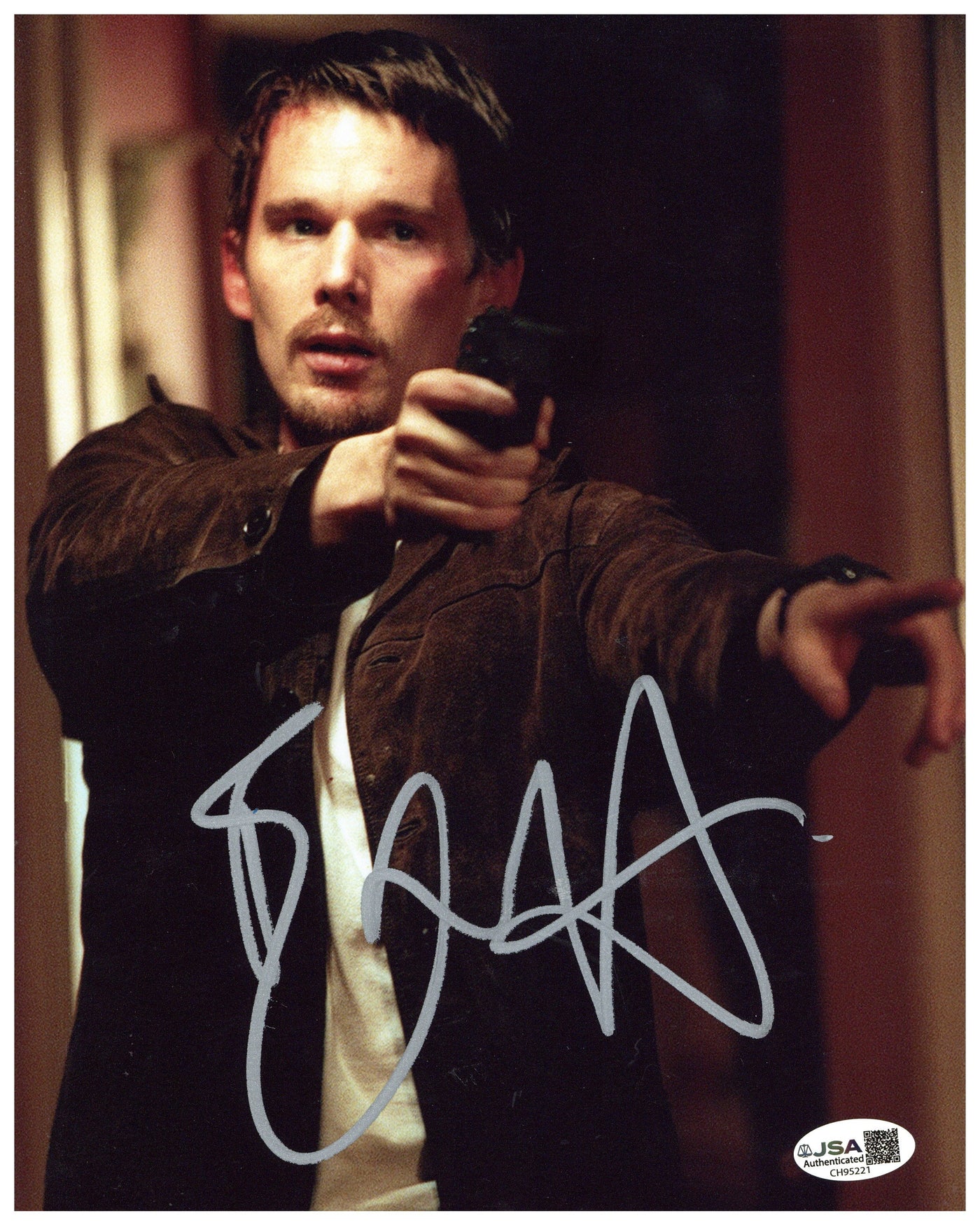 Ethan Hawke Signed 8x10 Photo Training Day Autographed JSA COA 6