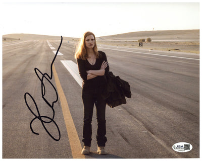 Jessica Chastain Signed 8x10 Photo Zero Dark Thirty Autographed JSA COA