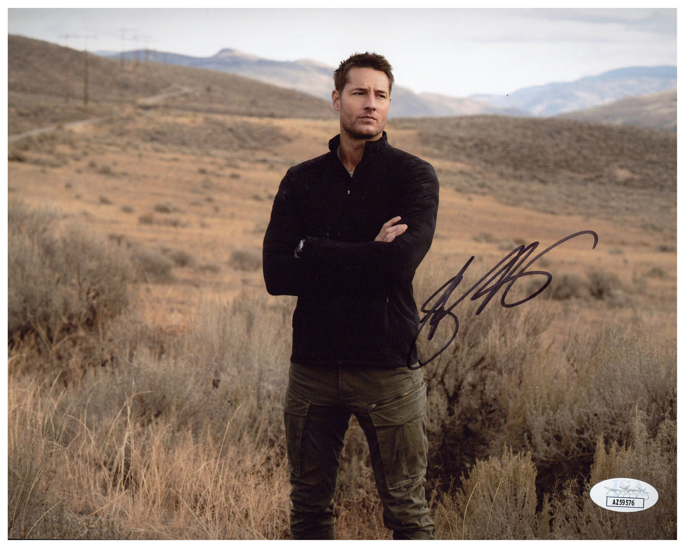 Justin Hartley Signed 8x10 Photo Tracker Autograph JSA COA