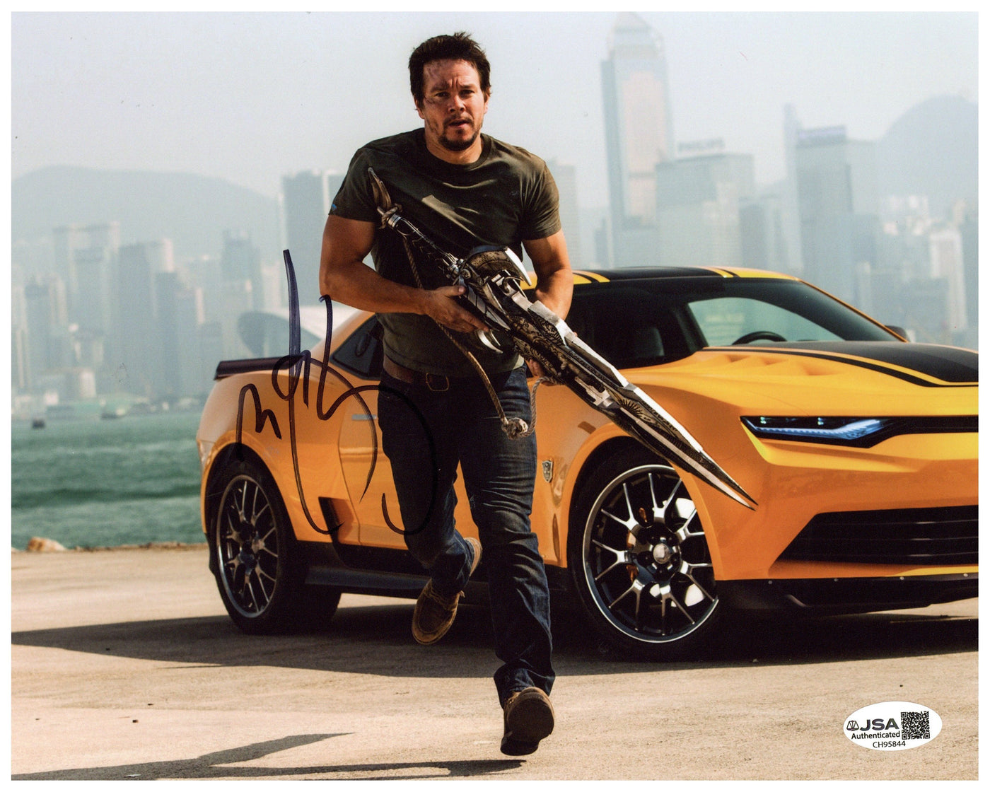 Mark Wahlberg Signed 8x10 Photo Transformers: Age of Extinction Autographed JSA COA