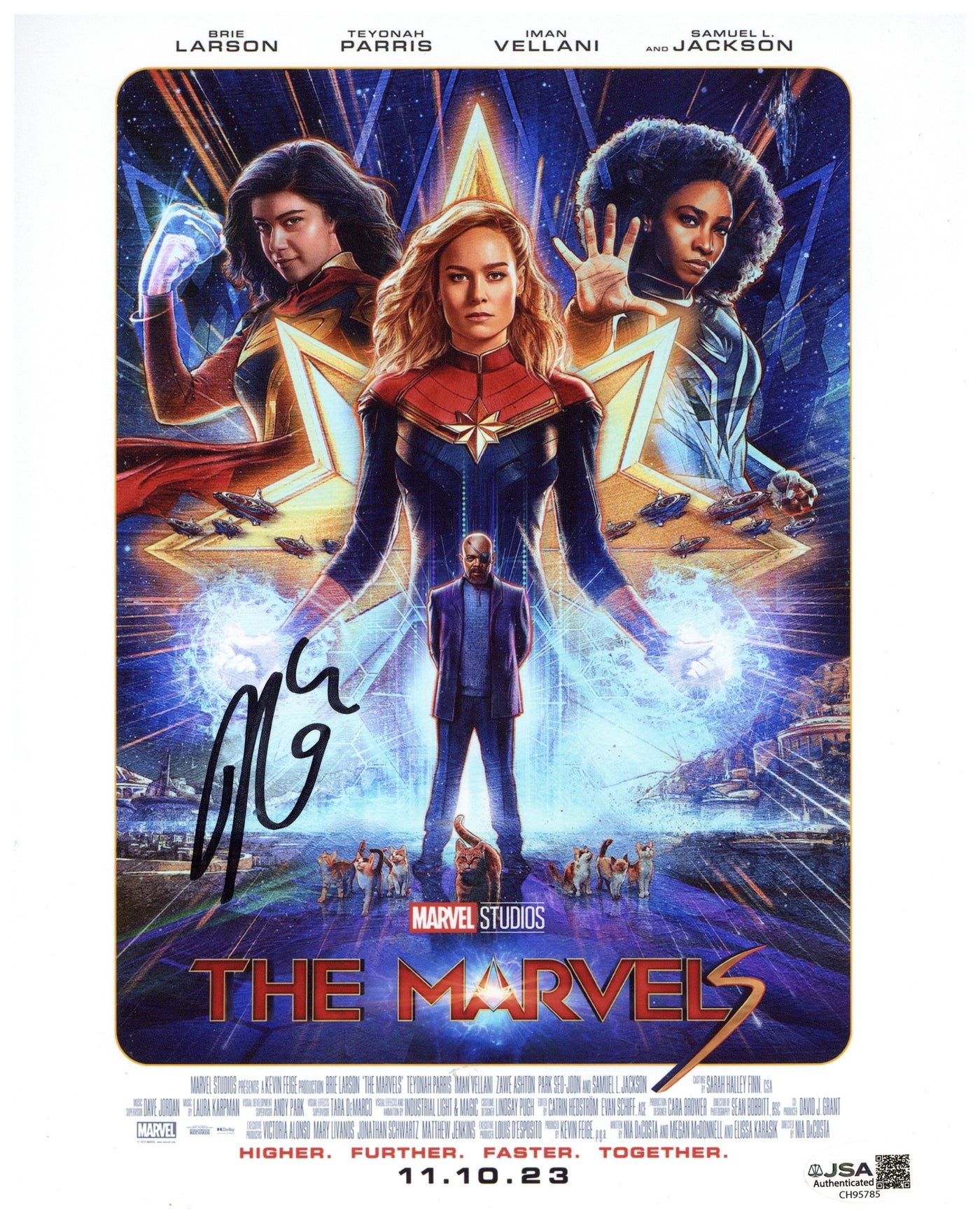 Nia DaCosta Signed 8x10 Photo The Marvels Autographed JSA COA