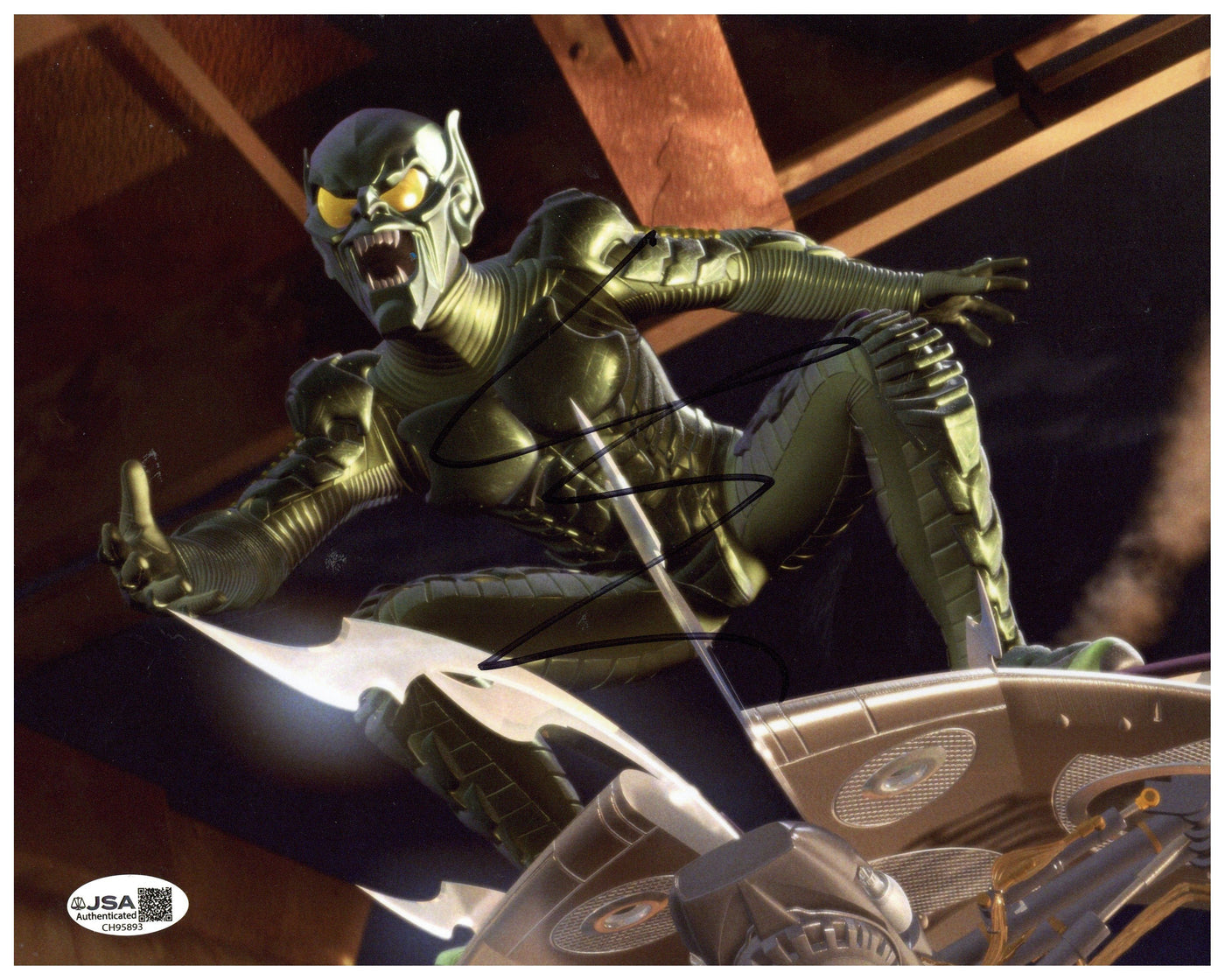 Willem Dafoe Autographed 8x10 Photo Green Goblin Signed JSA COA