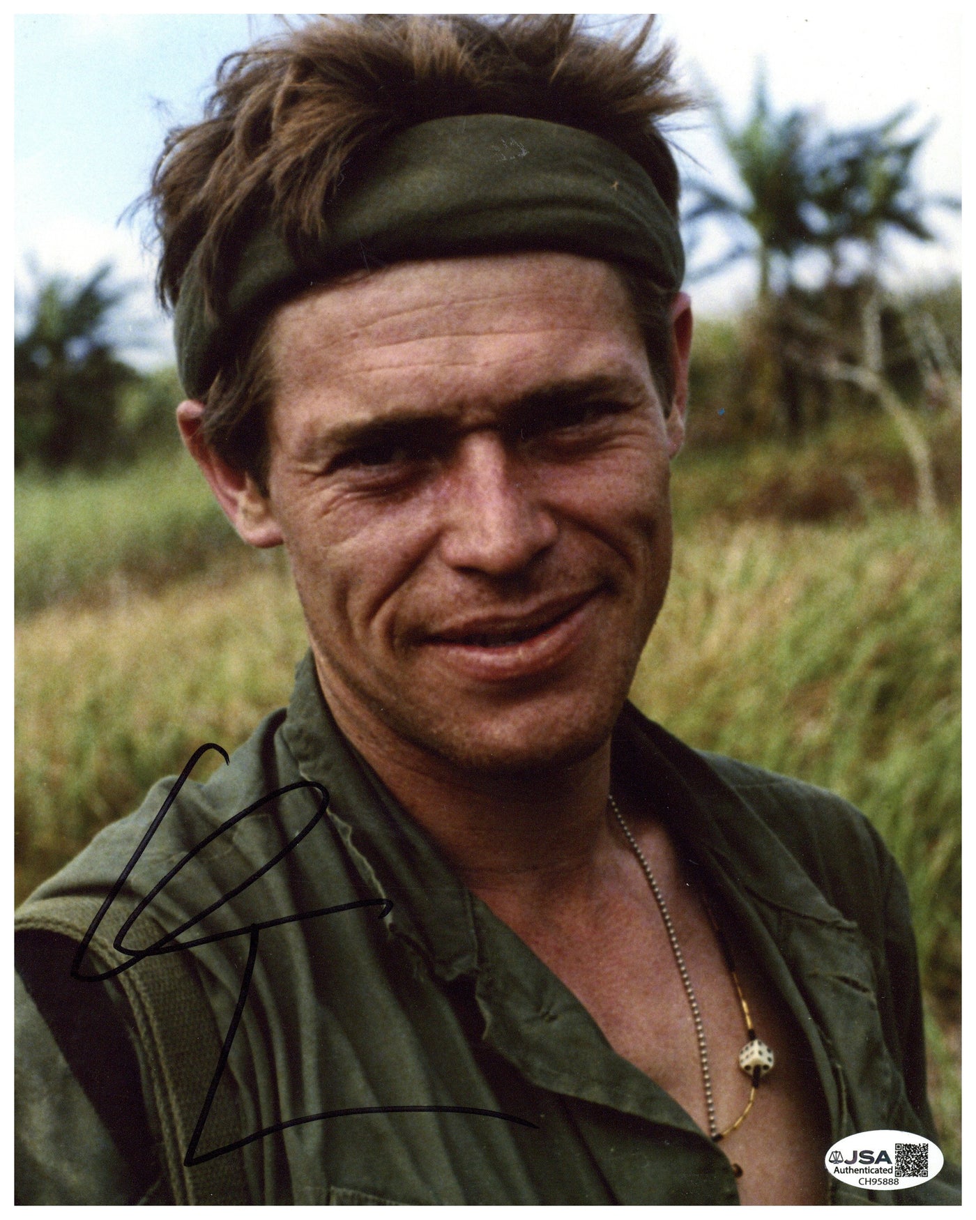 Willem Dafoe Autographed 8x10 Photo Platoon Signed JSA COA #2