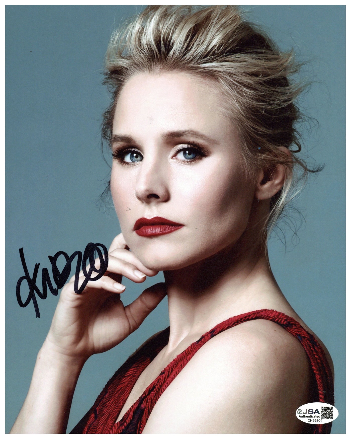 Kristen Bell Signed 8x10 Photo Bad Moms & When in Rome Actress Autographed JSA COA
