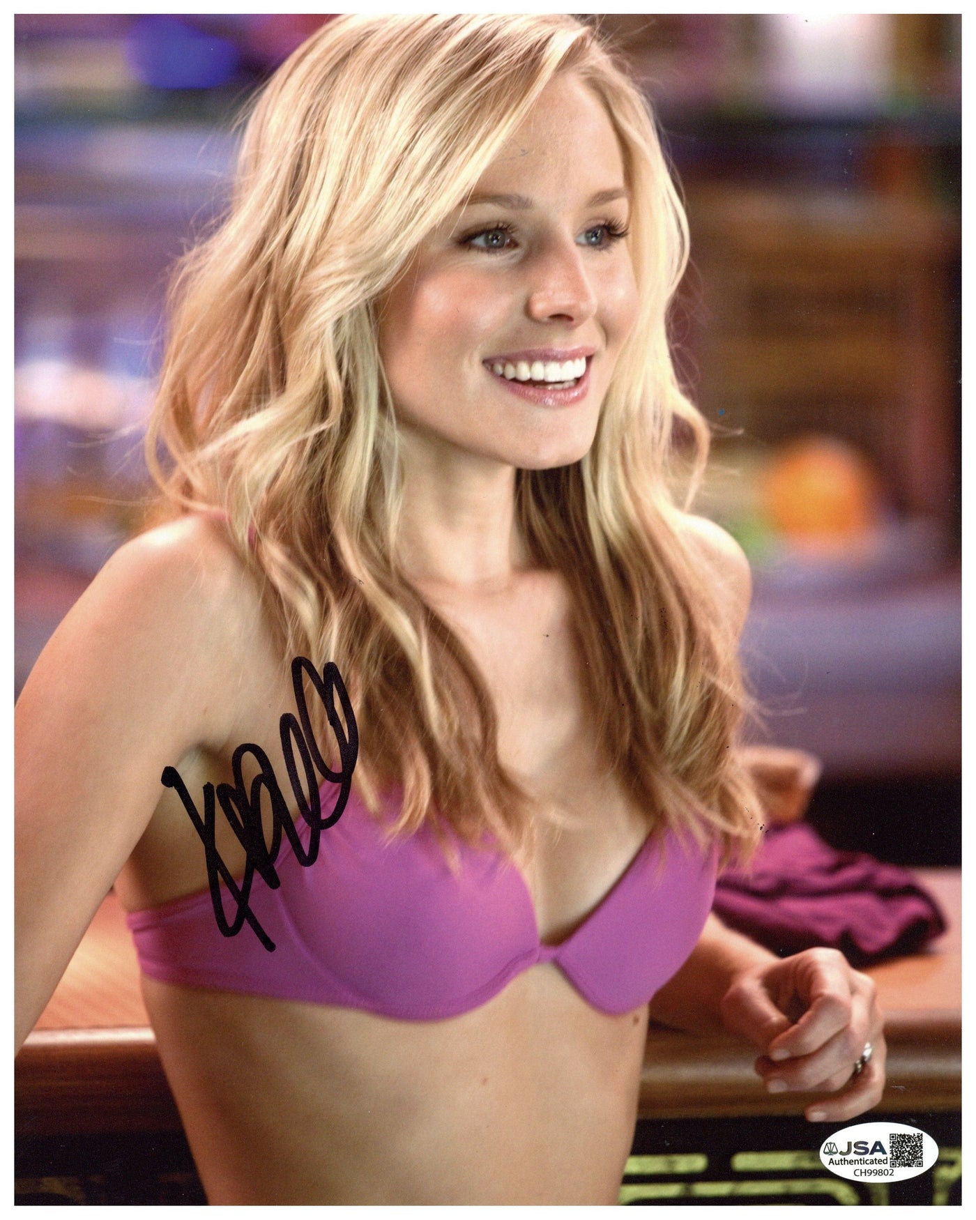 Kristen Bell Signed 8x10 Photo Couples Retreat Autographed JSA COA