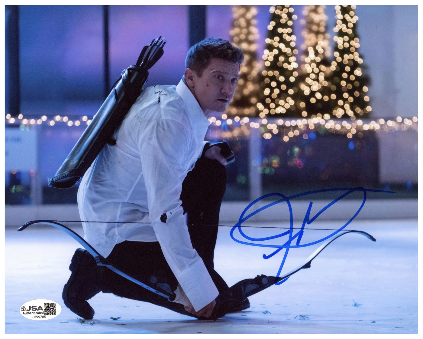 Jeremy Renner Autograph – Avengers Hawkeye Signed 8x10 Photo JSA Certified Authentic