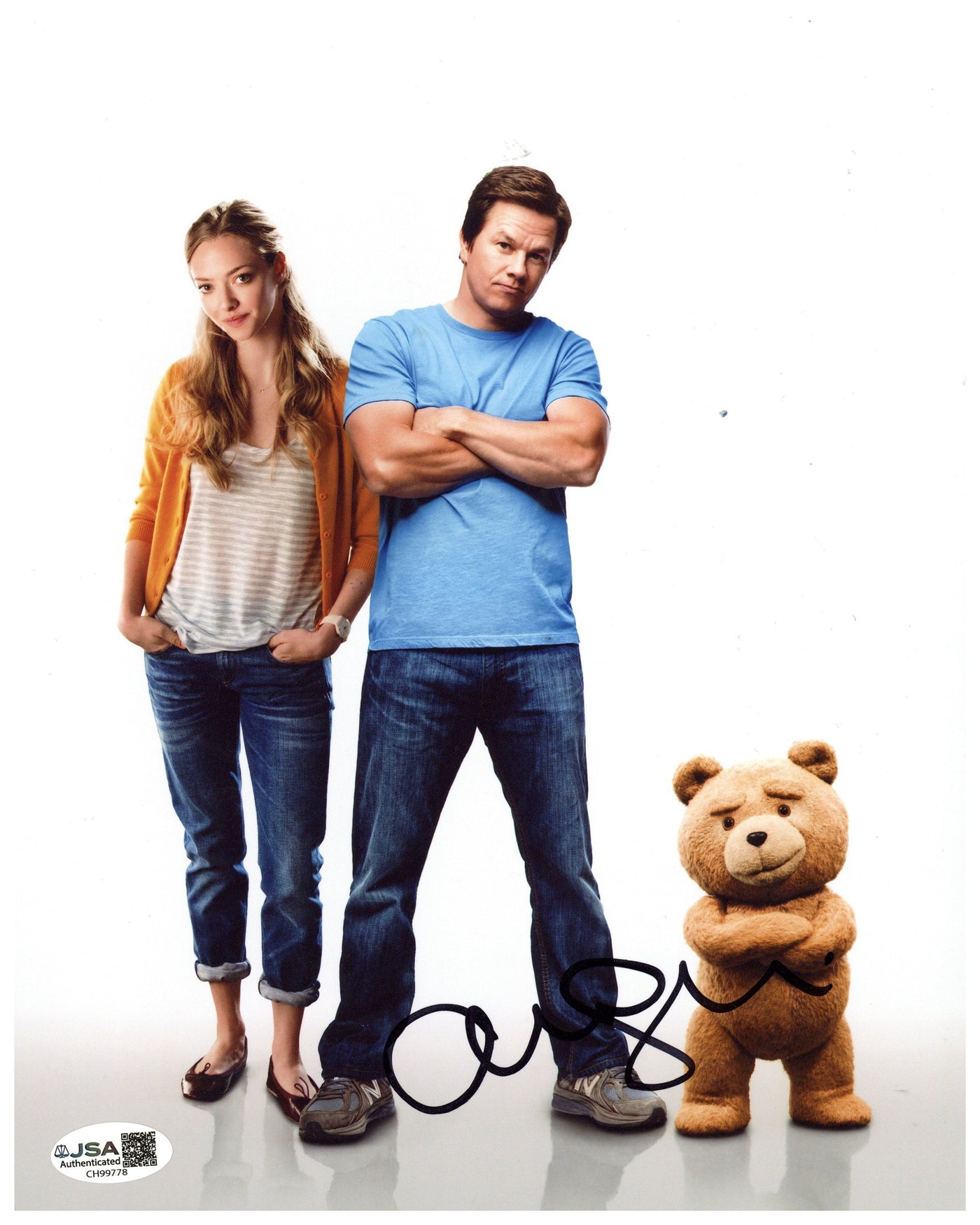 Amanda Seyfried Signed 8x10 Photo Ted Autographed JSA COA