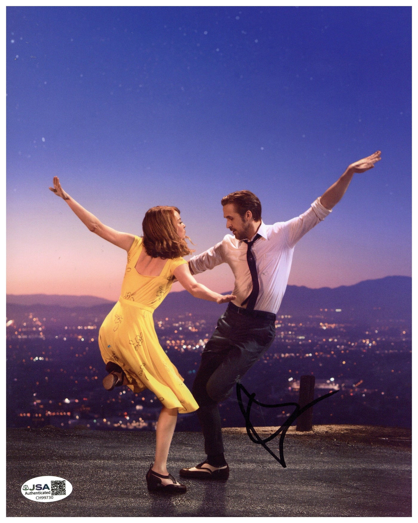 Emma Stone Signed 8x10 Photo La La Land Autographed JSA COA