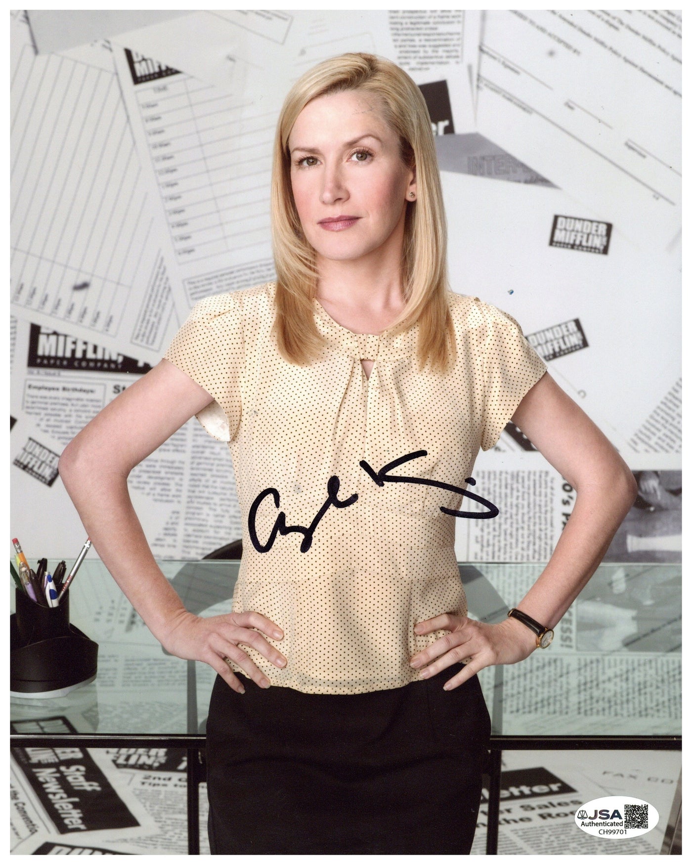 Angela Martin Signed 8x10 Photo The Office Autographed JSA COA