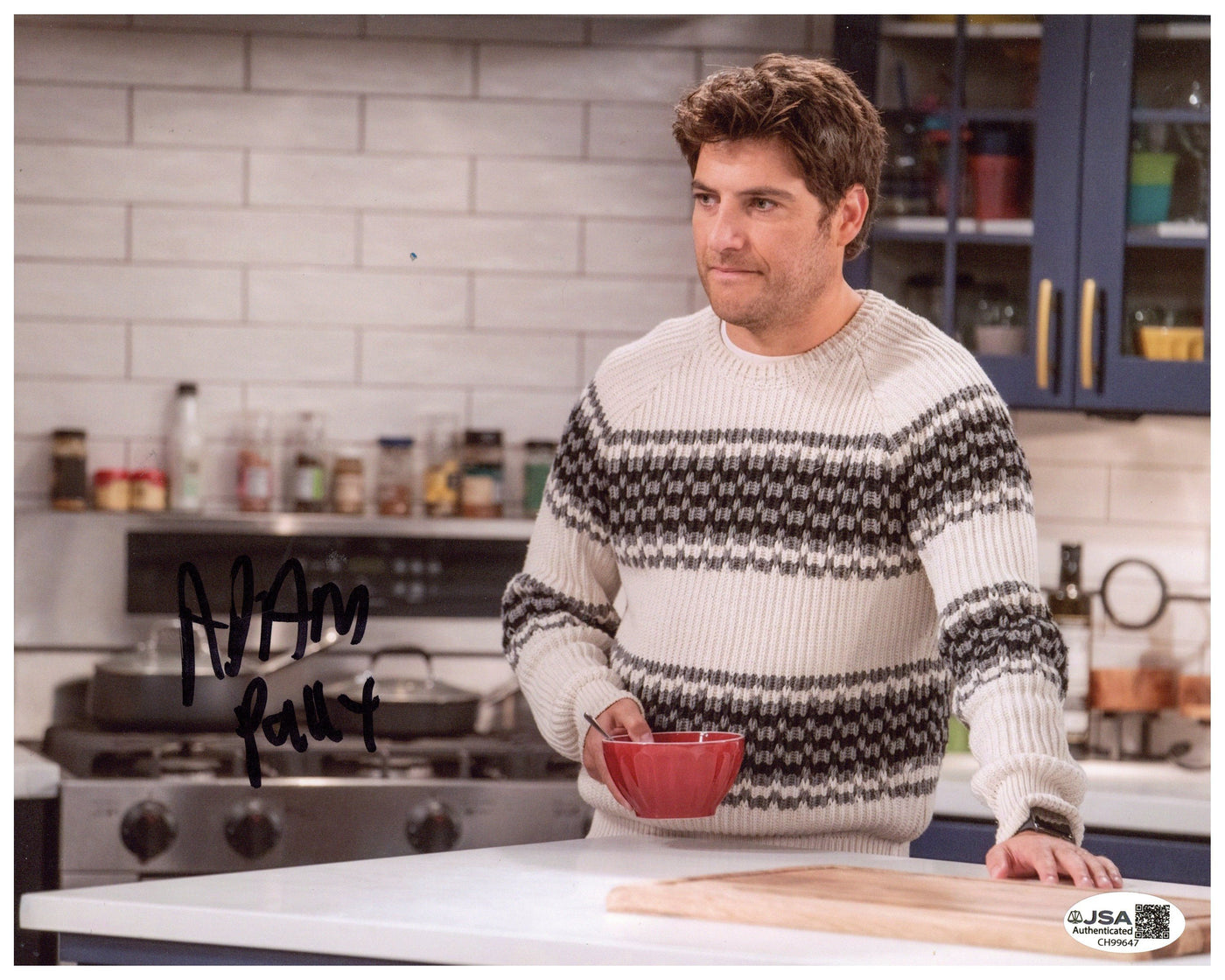 Adam Pally Signed 8x10 Photo Indebted Autographed JSA COA