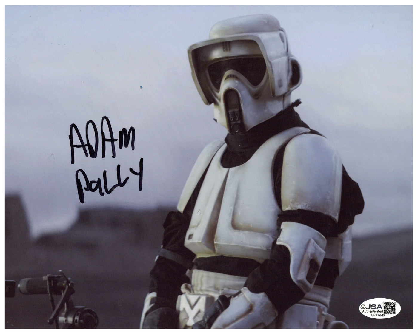 Adam Pally Signed 8x10 Photo Star Wars The Mandalorian Autographed JSA COA 2