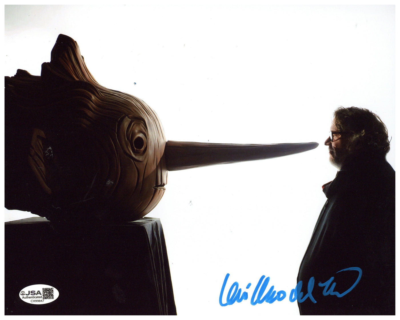 Guillermo del Toro Signed 8x10 Photo Director Pinocchio Autographed JSA COA 2