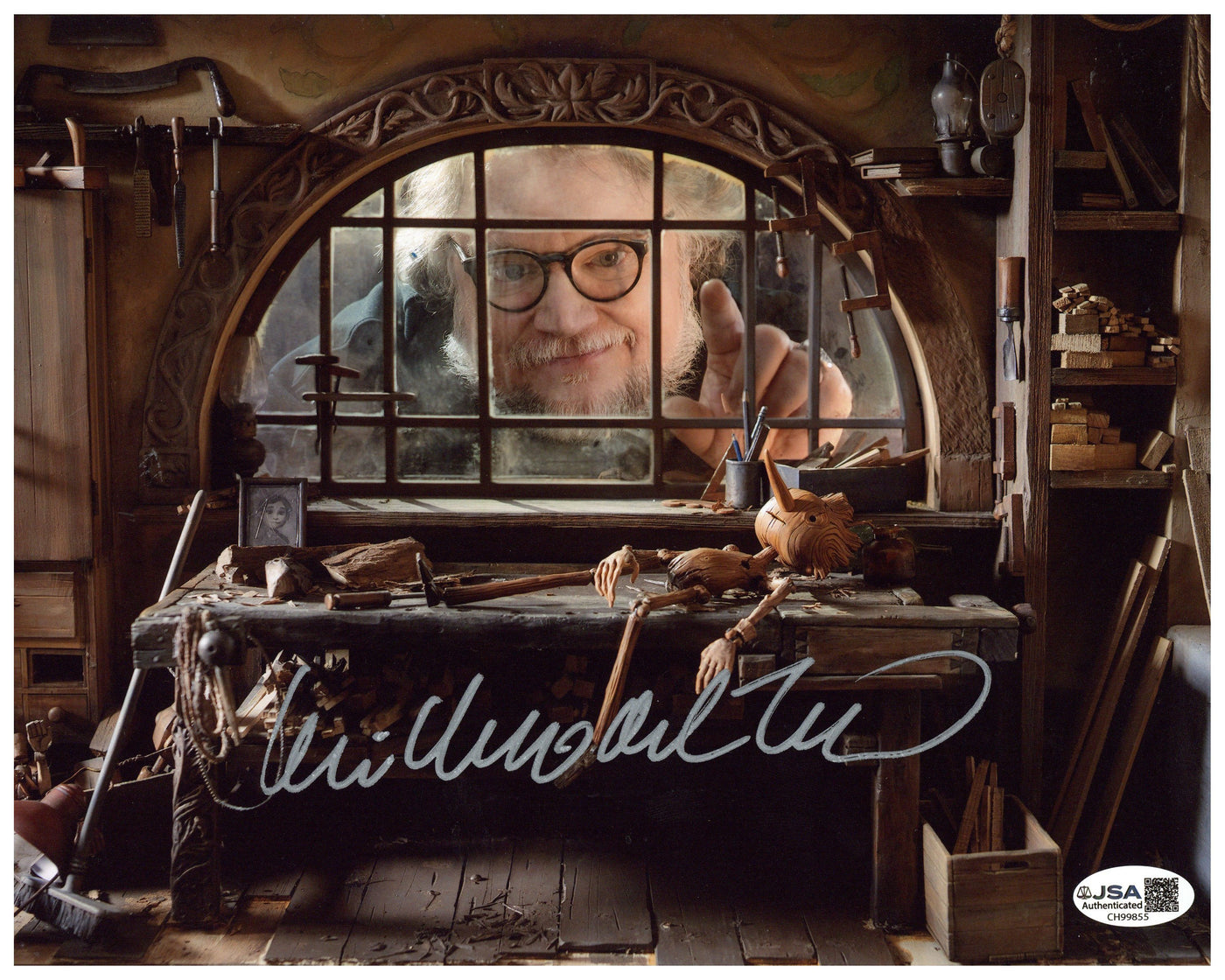 Guillermo del Toro Signed 8x10 Photo Director Pinocchio Autographed JSA COA