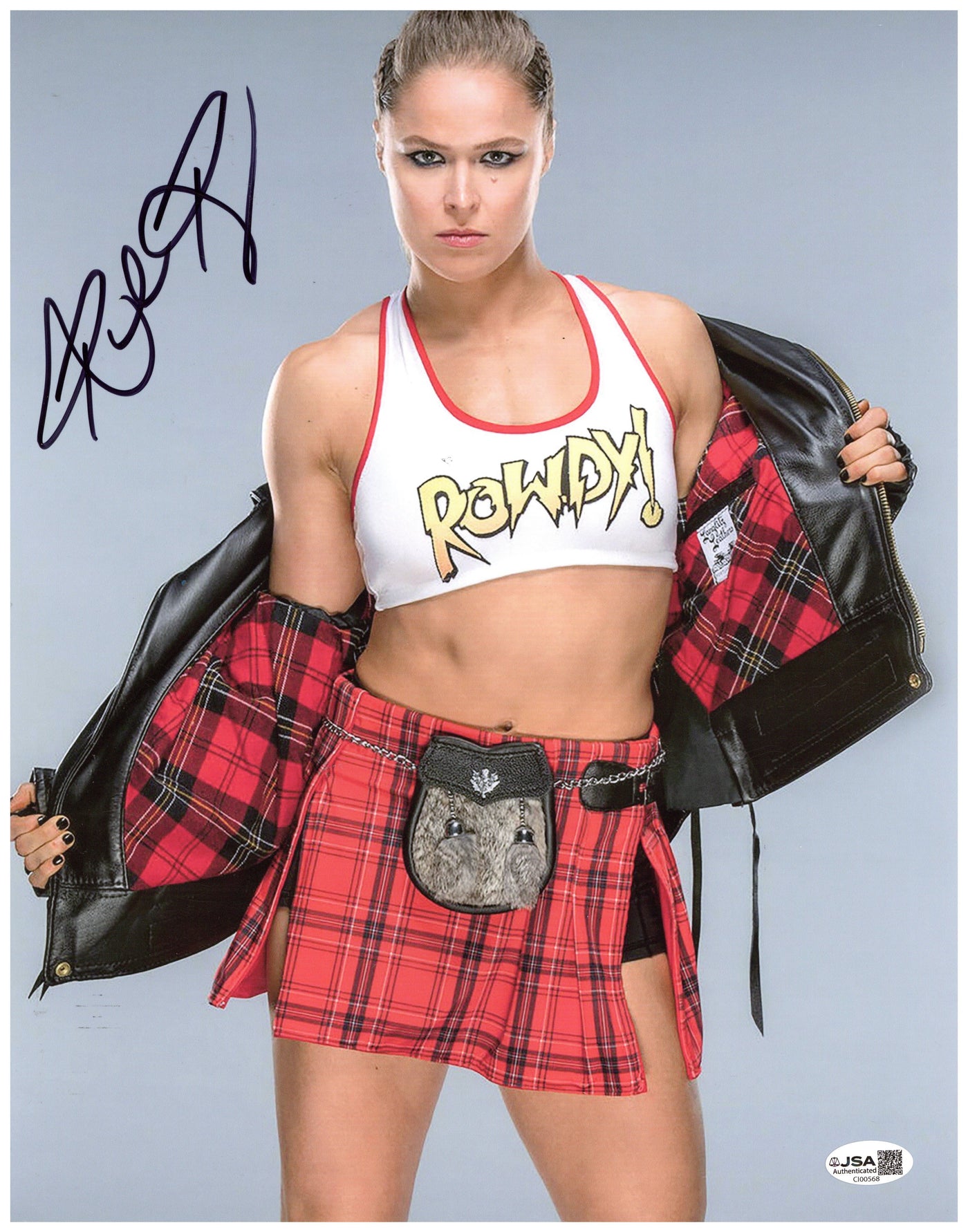 Ronda Rousey Signed 11x14 Photo UFC WWE Autographed JSA COA