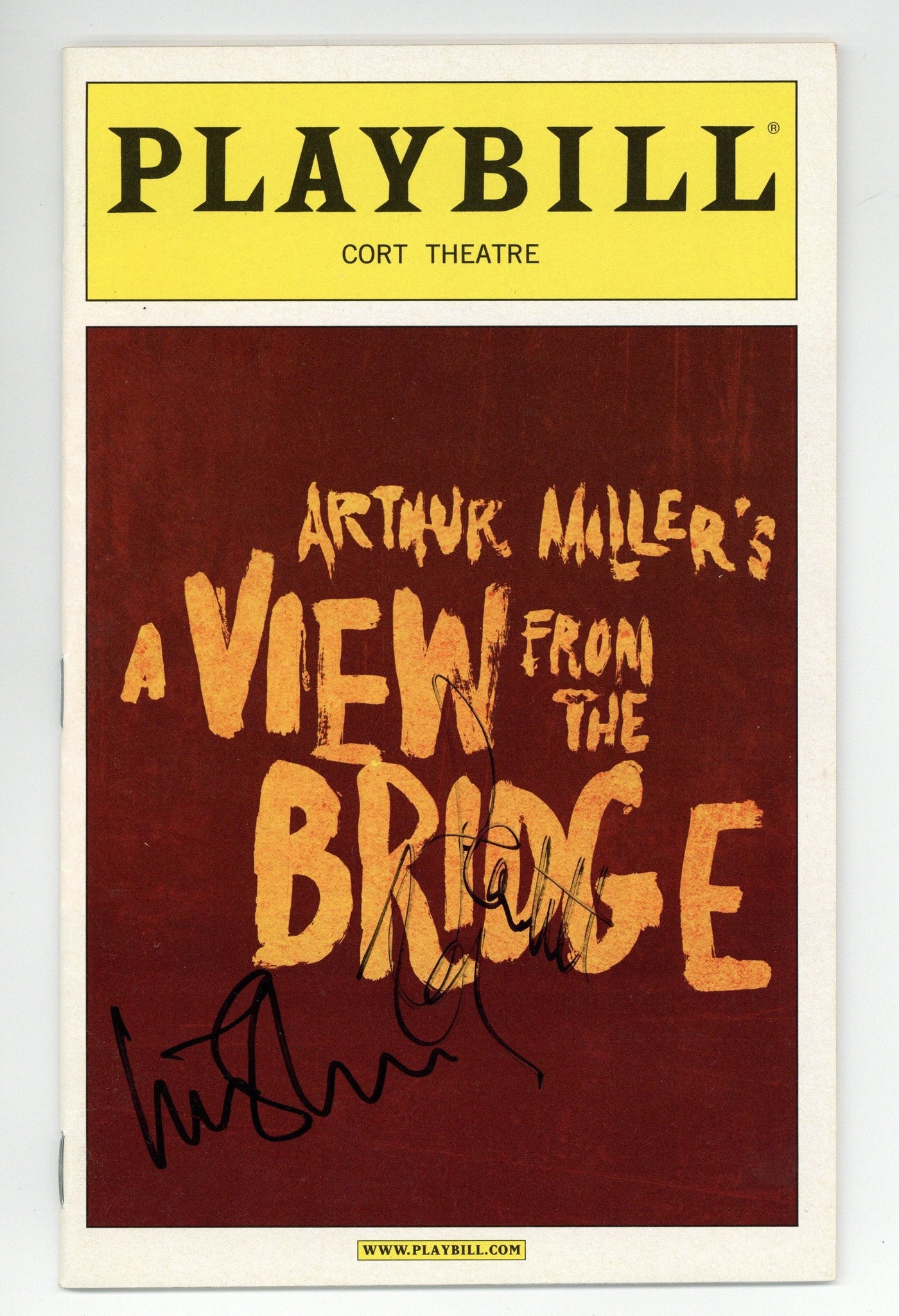 Scarlett Johansson & Liev Schreiber Signed Playbill Autographed JSA COA