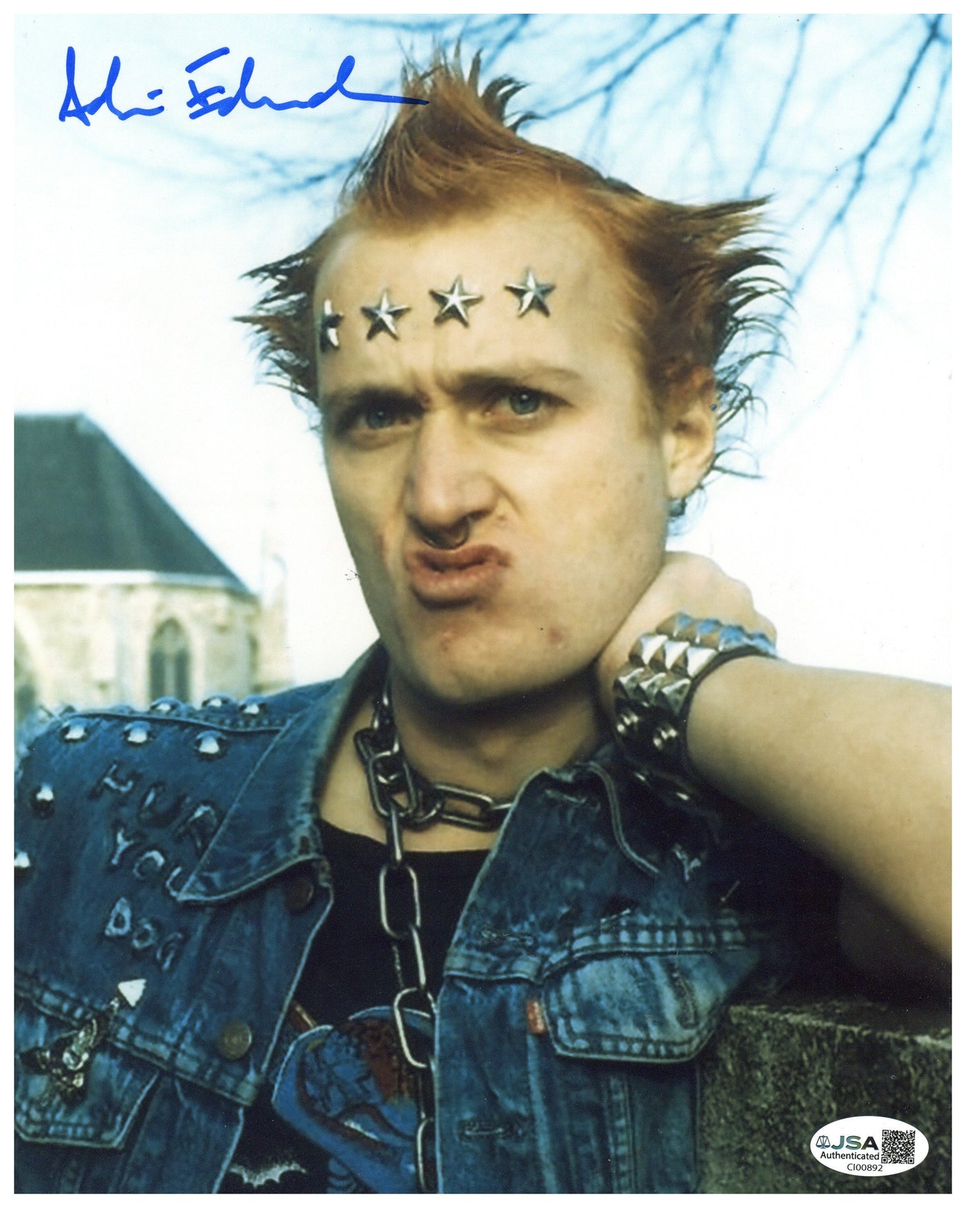Ade Edmondson Signed 8x10 Photo The Young Ones Vivian Basterd Autographed JSA COA