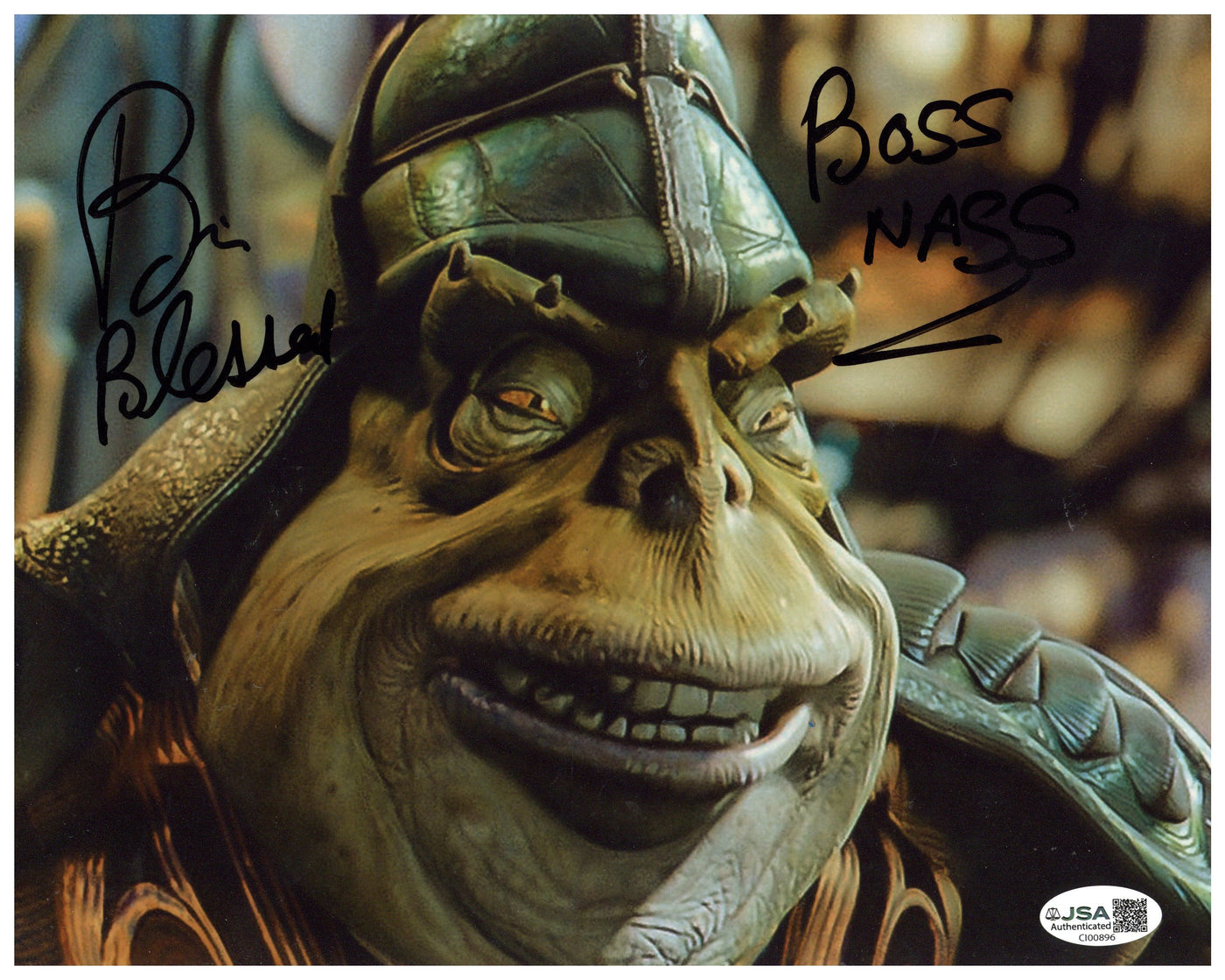 Brian Blessed Signed 8x10 Photo Boss Nass from Star Wars: Episode 1 JSA COA