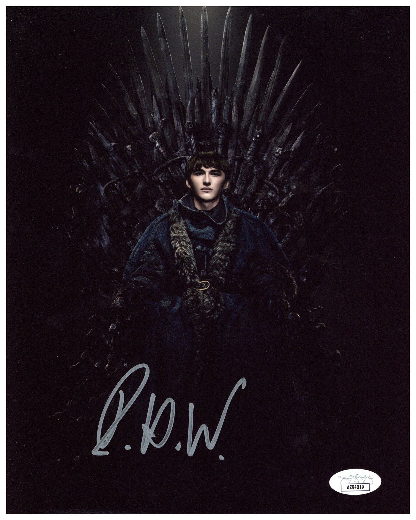 Isaac Hempstead Wright Signed 8x10 Photo Game of Thrones Bran Stark Auto JSA #4