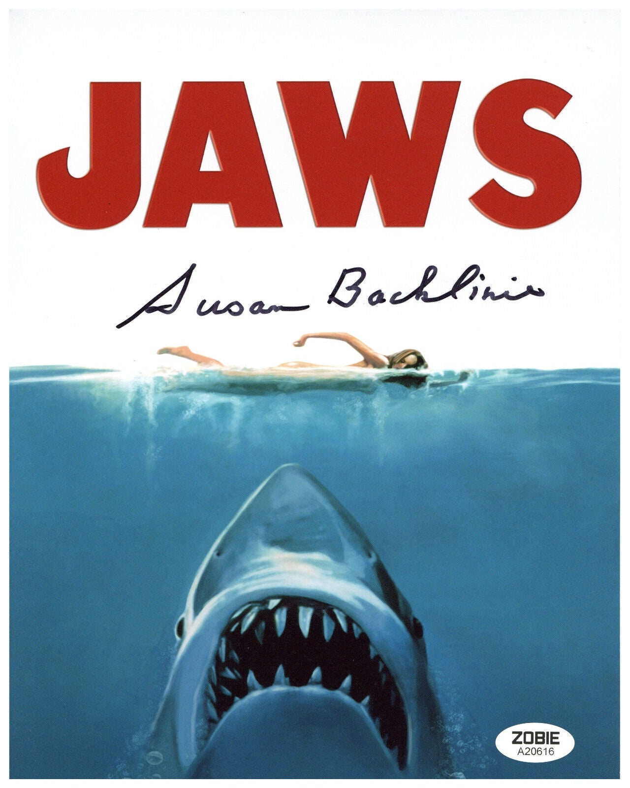 Susan Backlinie Signed 8x10 Photo Jaws Authentic Autographed Zobie COA