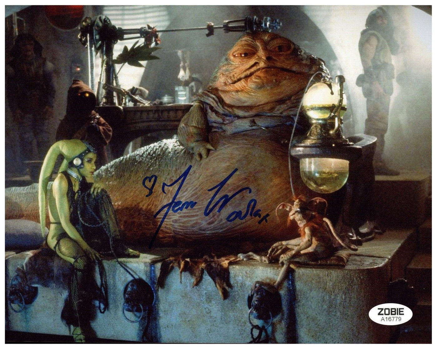Femi Taylor Signed 8x10 Photo Star Wars Oola Return of the Jedi Autographed Zobie COA
