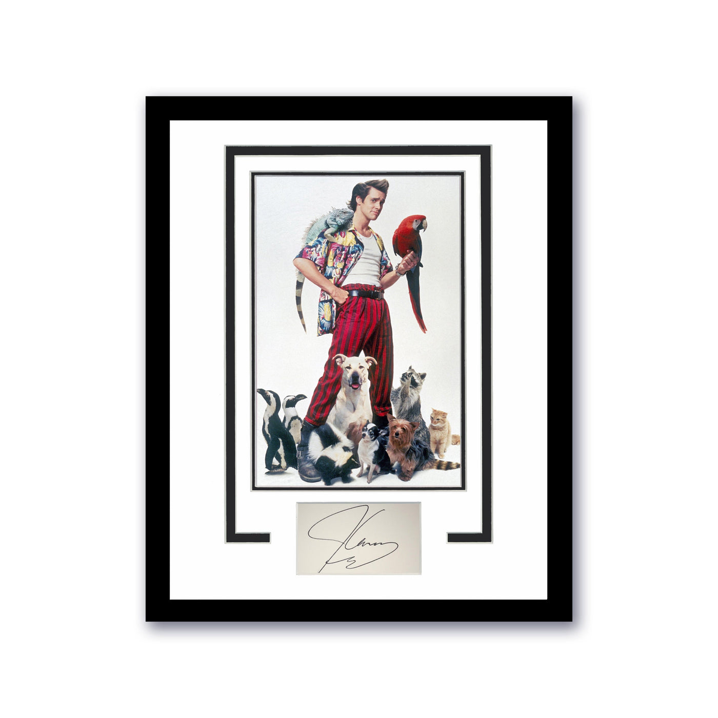 Ace Ventura Jim Carrey Autographed Signed 11x14 Framed Poster Photo ACOA