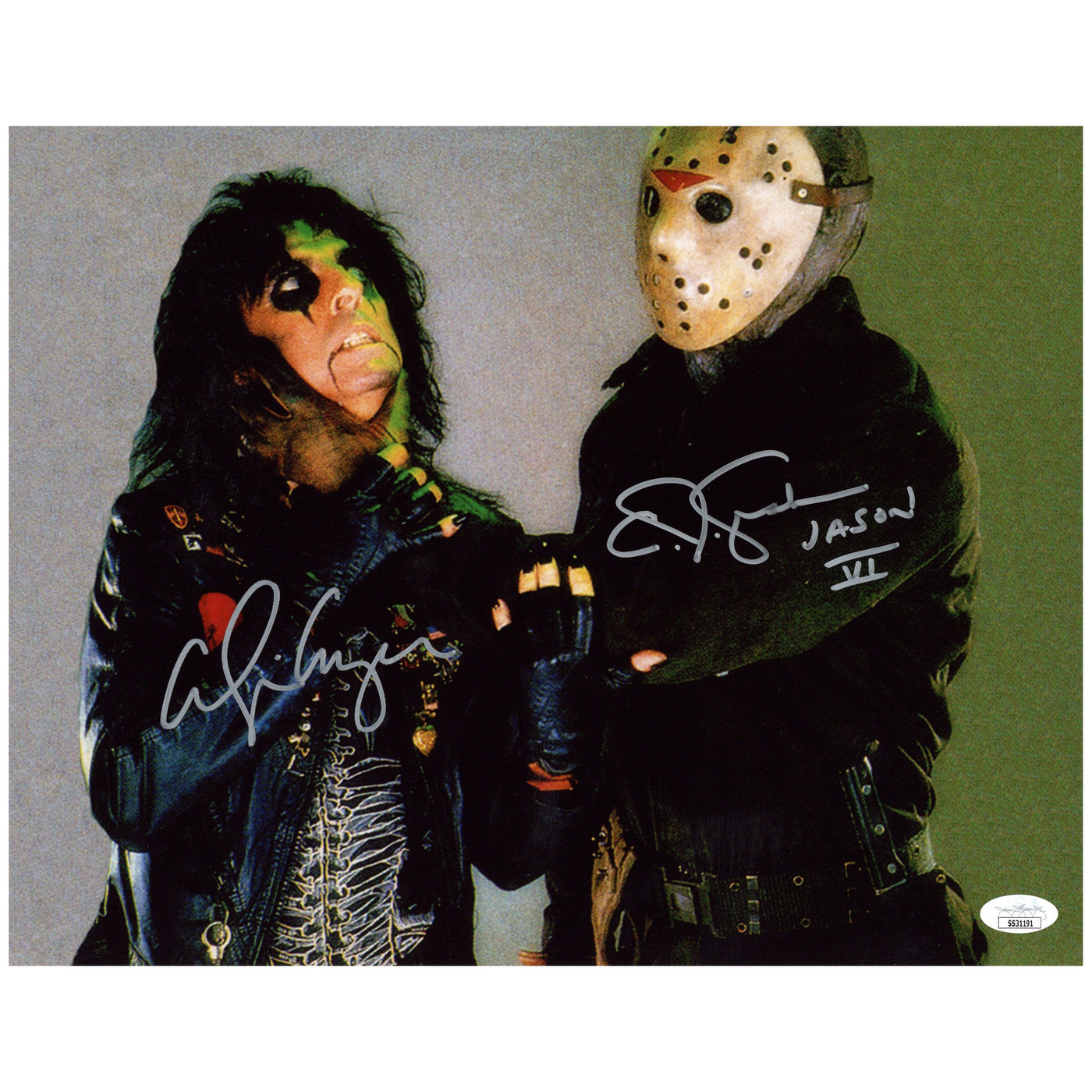 Alice Cooper & CJ Graham Autographed 11x14 Photo He's Back Signed JSA COA