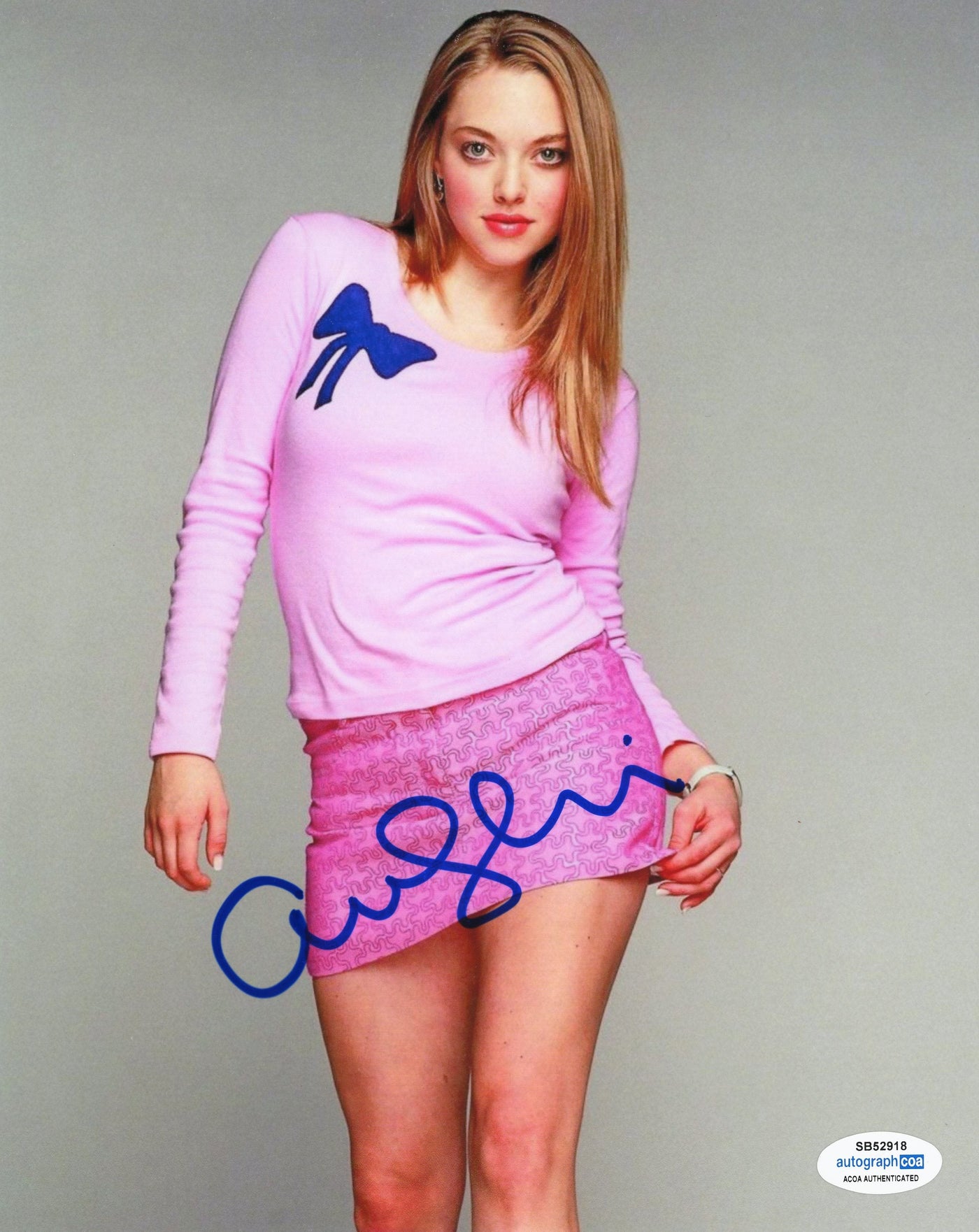 Amanda Seyfried Signed 8x10 Photo Mean Girls Autographed AutographCOA ...