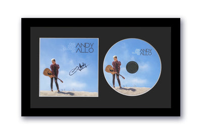 Andy Allo Autograph Signed 7x12 Custom Framed CD One Step Closer EP Prince ACOA
