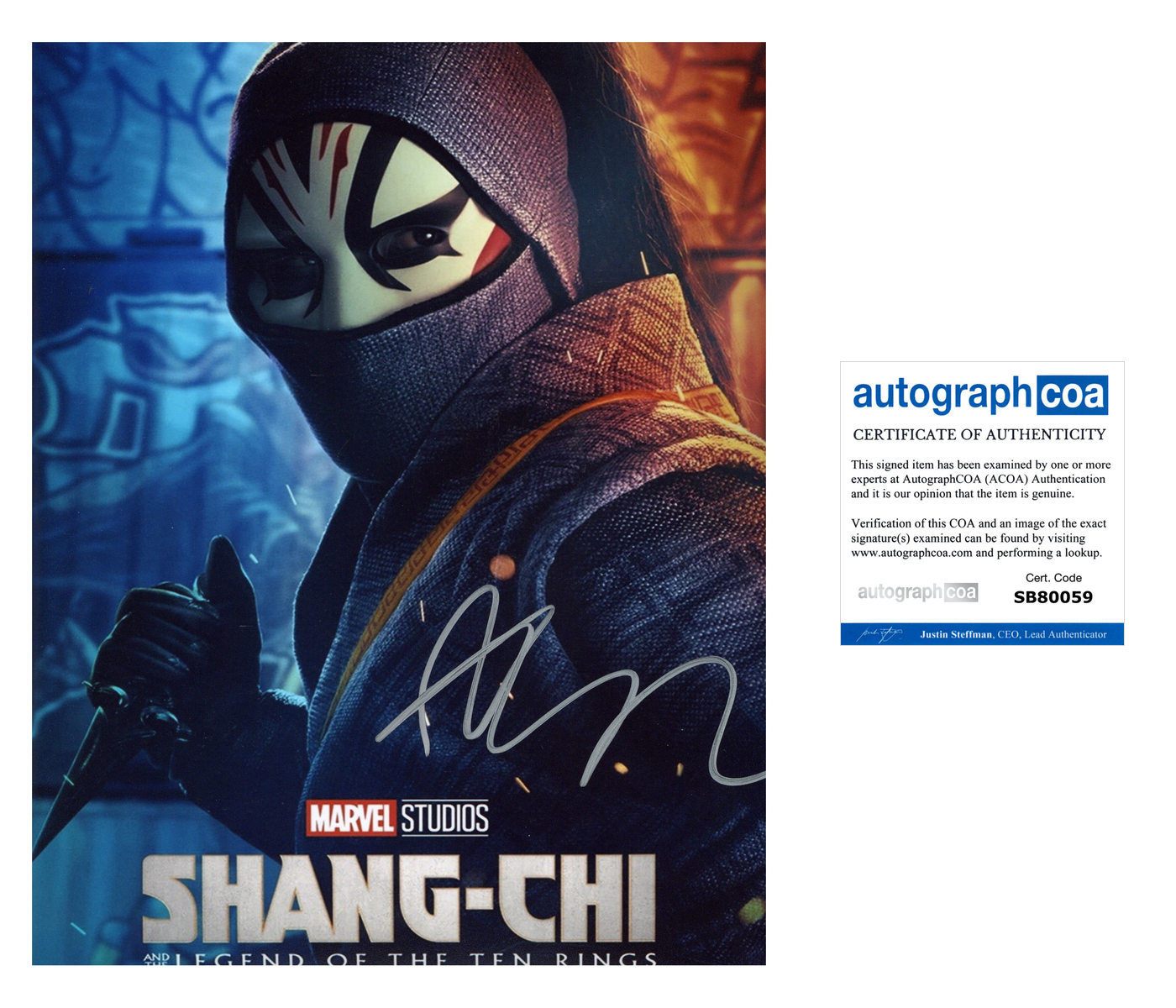 Andy Le Autographed Shang-Chi Death Dealer 8x10 Photo Signed ACOA