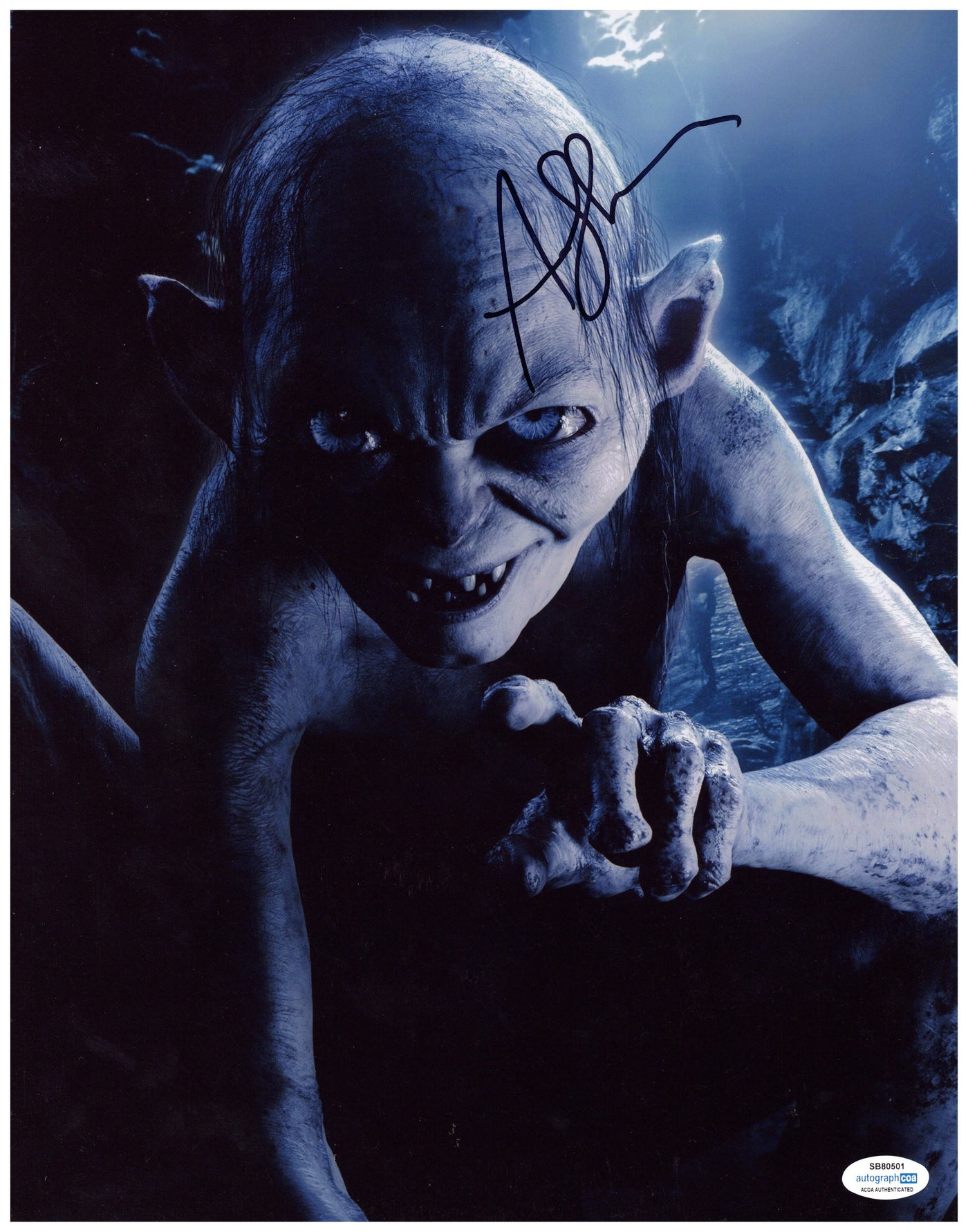 Andy Serkis Signed 11x14 Photo Lord of the Rings Autographed ACOA