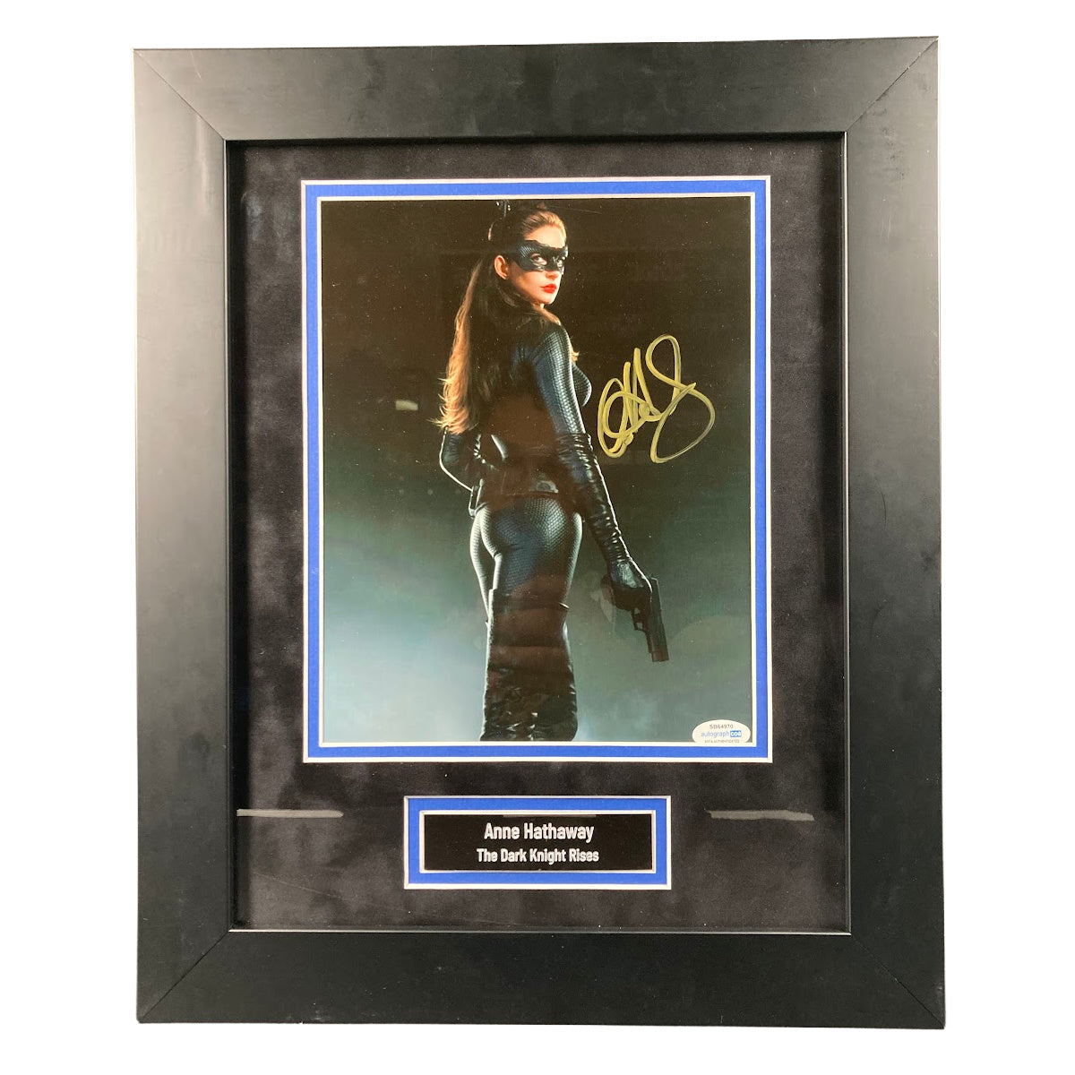 Anne Hathaway Signed 8x10 Photo The Dark Knight Rises Framed Autographed ACOA