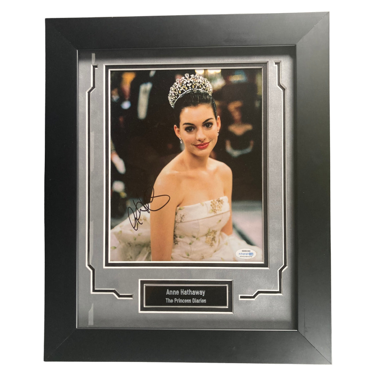 Anne Hathaway Signed 8x10 Photo The Princess Diaries Framed Autographed ACOA