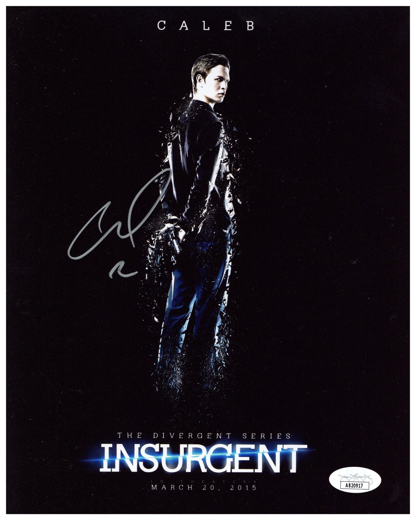 Ansel Elgort Signed 8x10 Photo Insurgent Autographed JSA COA