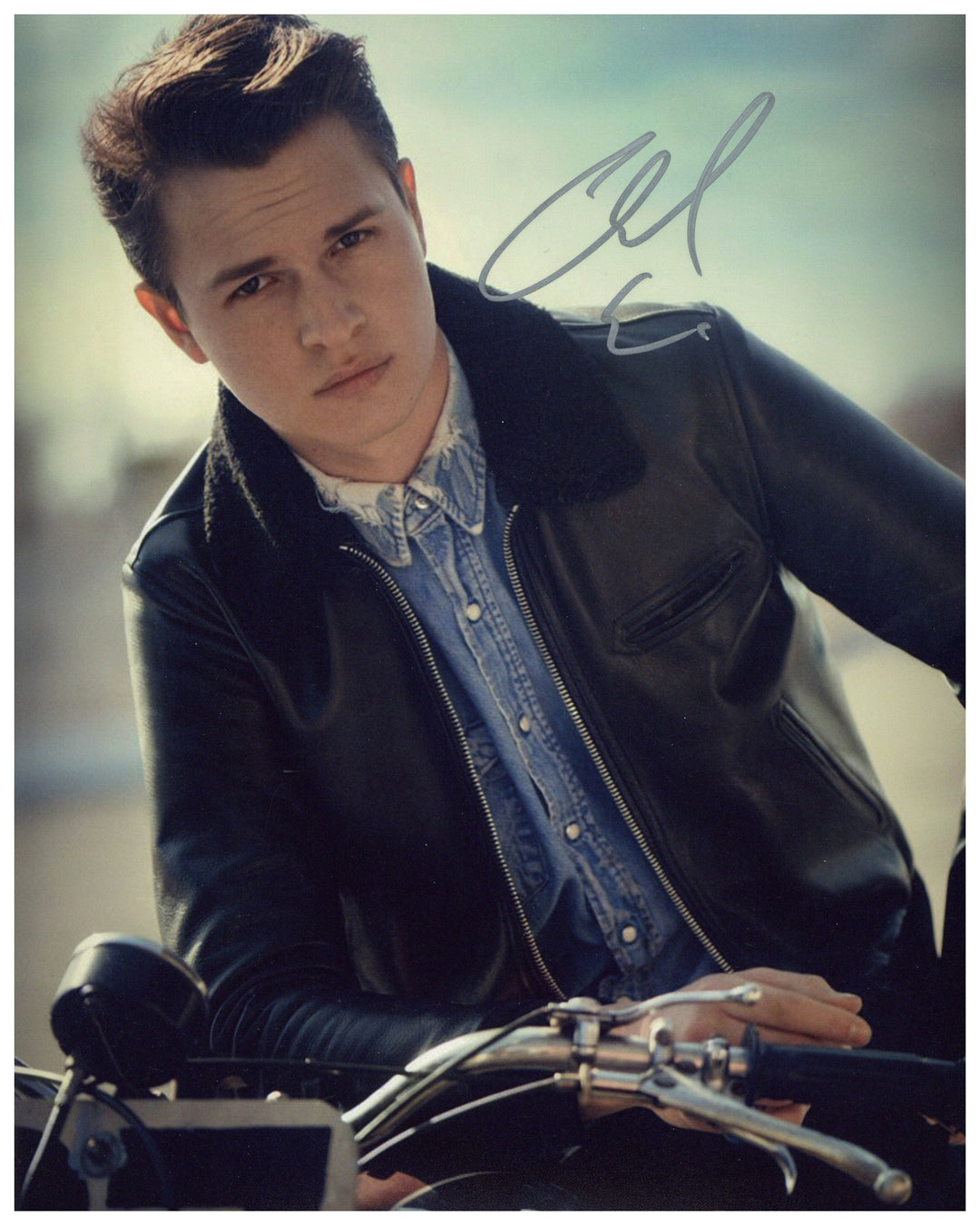 Ansel Elgort Signed 8x10 Photo Model Photograph Autographed