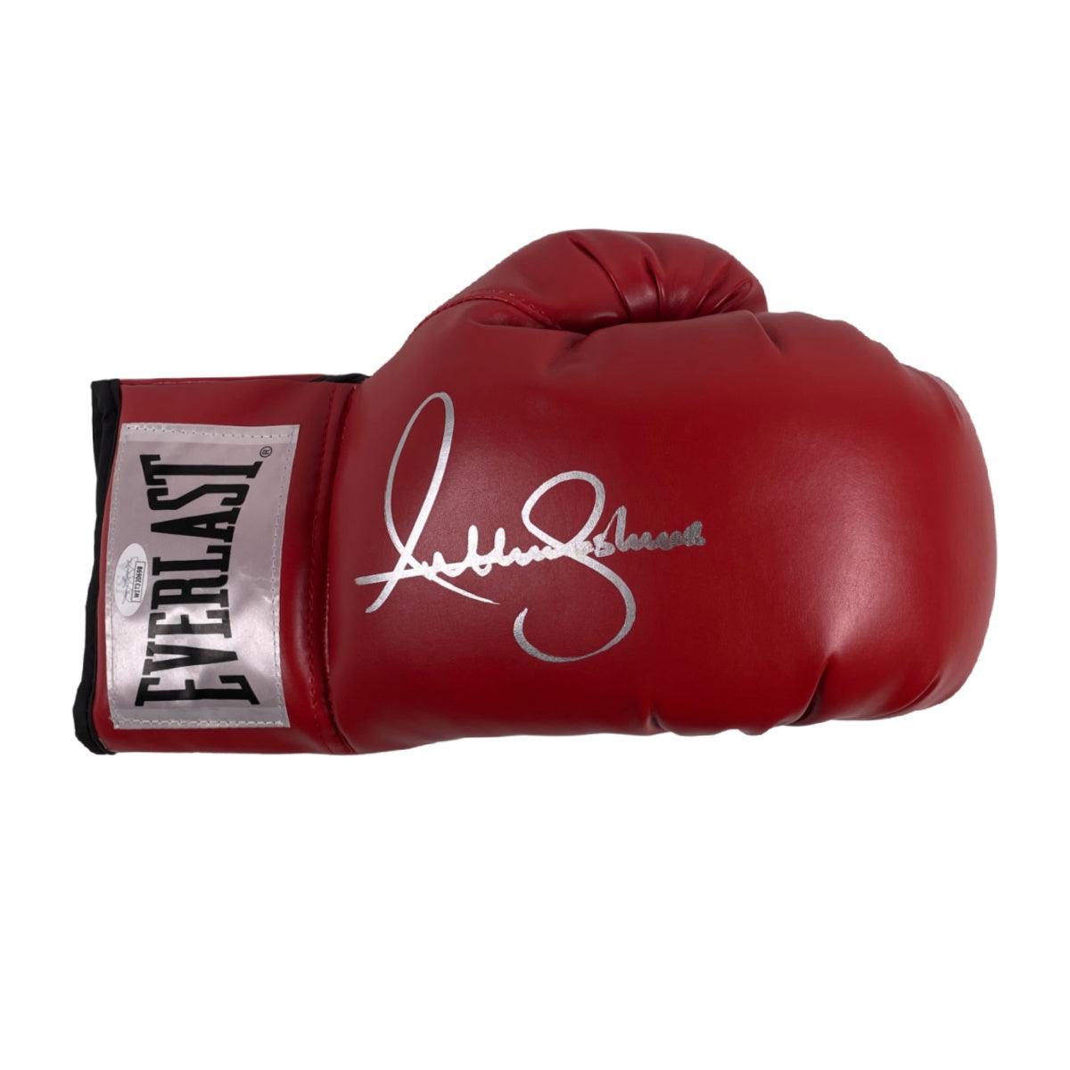 Anthony Joshua Signed Boxing Glove Signed JSA COA Red