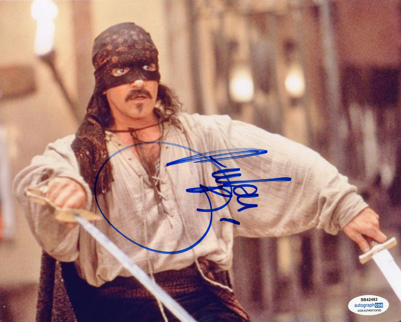 Antonio Banderas Signed 8x10 Photo The Mask Of Zorro Autographed Acoa Zobie Productions 3246