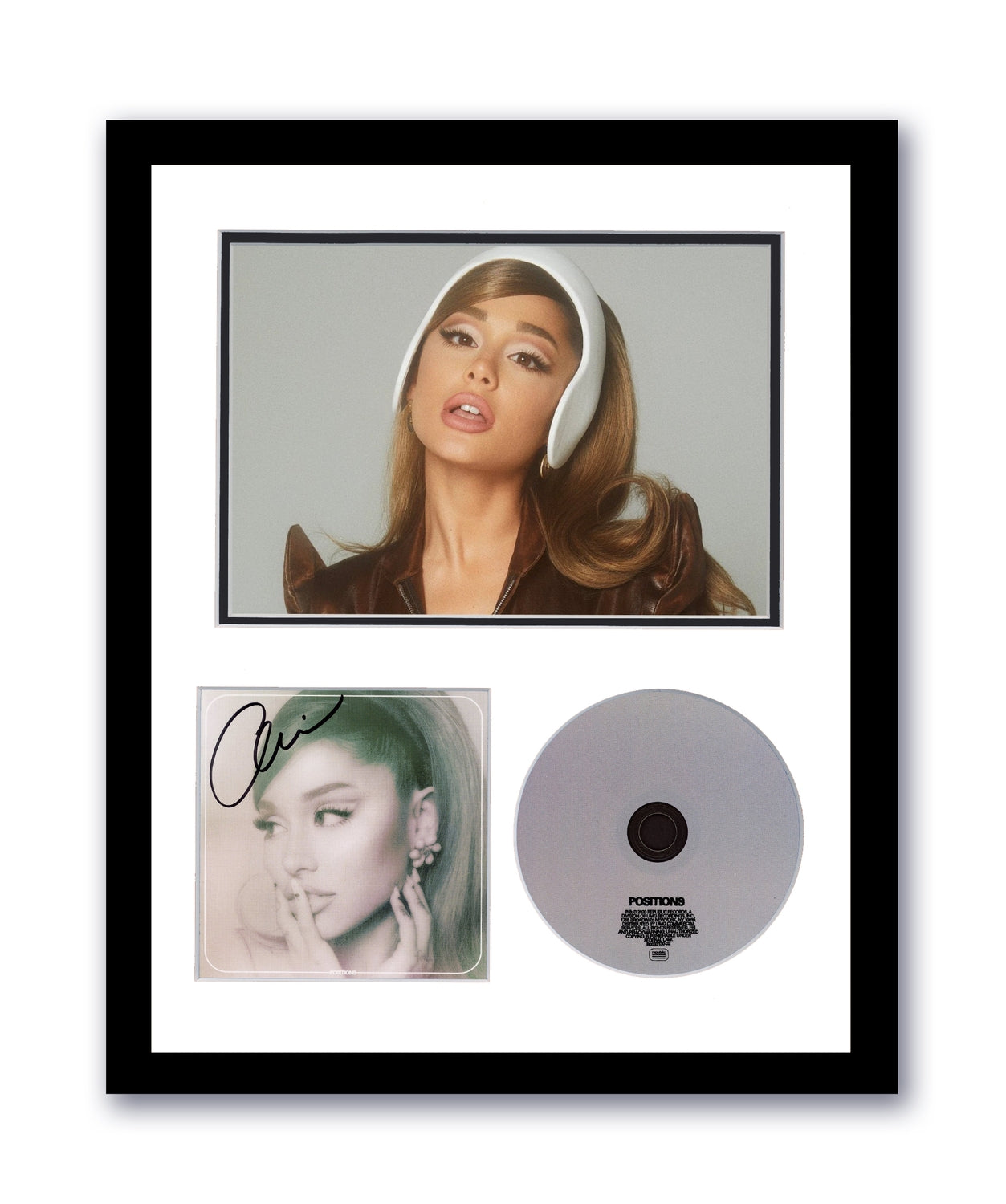 Ariana Grande Autographed Signed 11x14 Framed CD Photo Positions ACOA