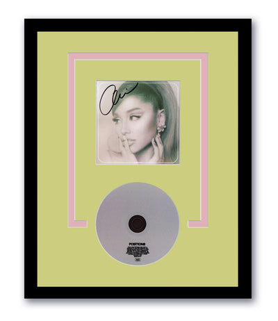 Ariana Grande Autographed Signed 11x14 Framed CD Positions ACOA 4