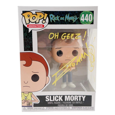 Artist Roman Signed Funko POP Rick and Morty #440 Slick Morty Autographed Zobie