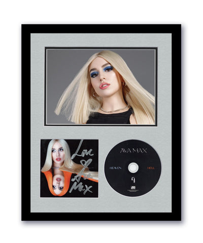 Ava Max Autographed Signed 11x14 Framed CD Heaven & Hell ACOA 4