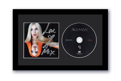 Ava Max Autographed Signed 7x12 Framed CD Heaven & Hell ACOA 3