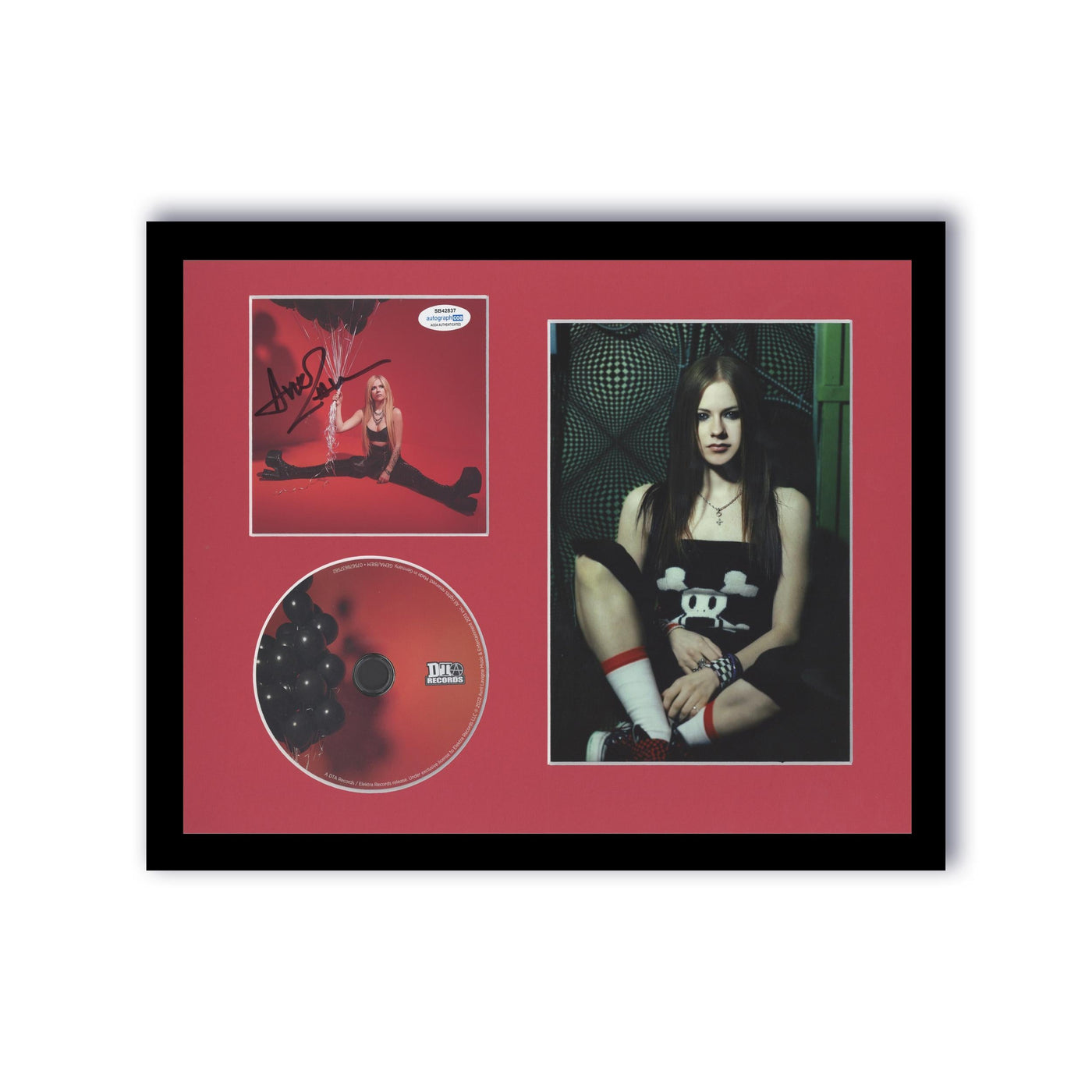 Avril Lavigne Signed CD Cover Custom Framed Autographed ACOA 3