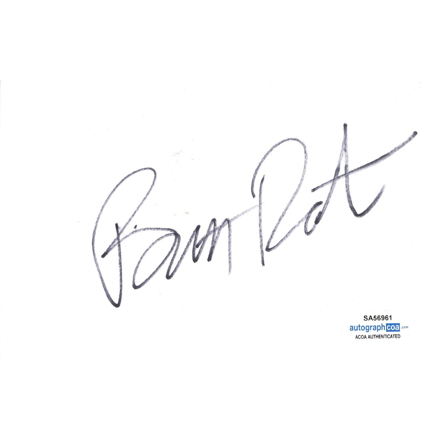 BRETT RATNER Signed Index Card Writer & Director X-MEN Autographed ACOA