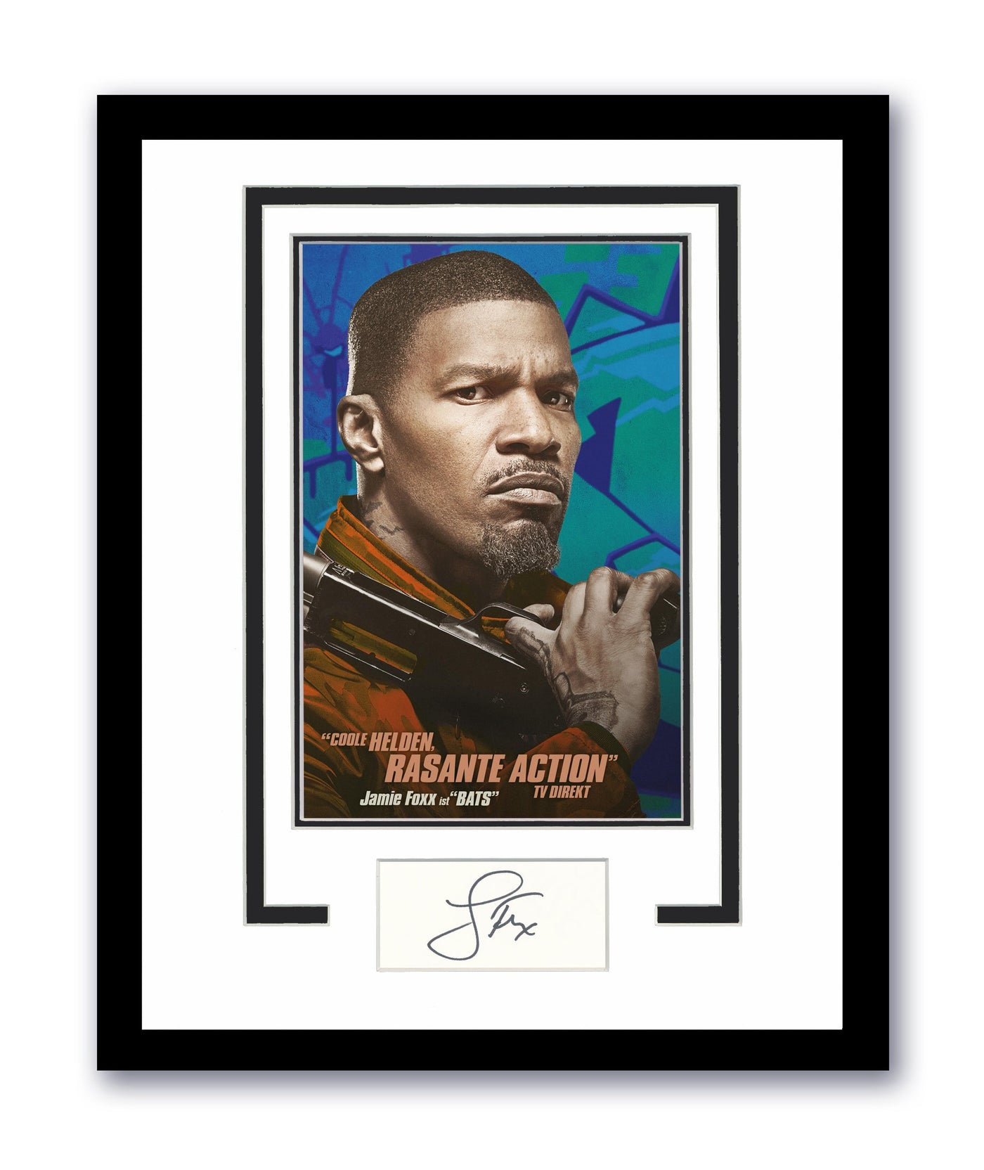 Baby Driver Jamie Foxx Autographed Signed 11x14 Framed Photo ACOA