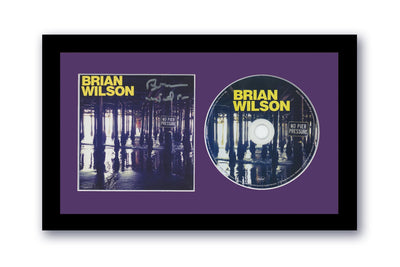 Beach Boys Brian Wilson Autographed Signed 7x12 Framed CD Pier Pressure ACOA