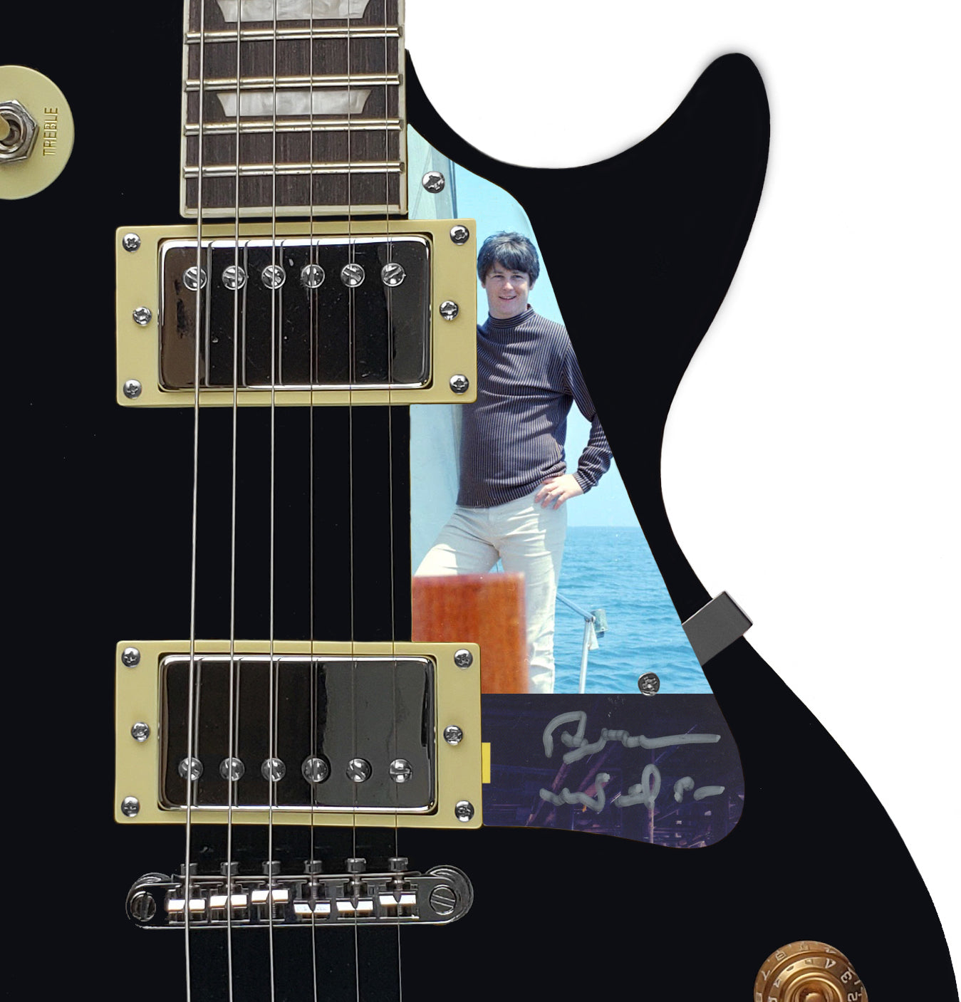 Beach Boys Brian Wilson Autographed Signed Electric LP Guitar ACOA