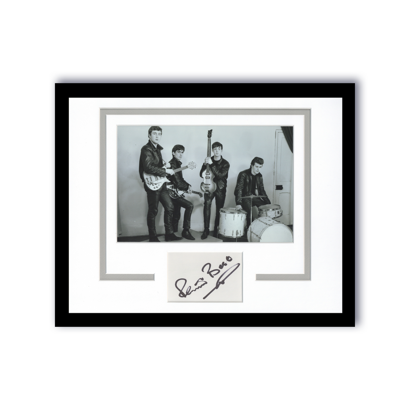 Beatles Pete Best Autographed Signed 11x14 Framed Photo Drummer ACOA
