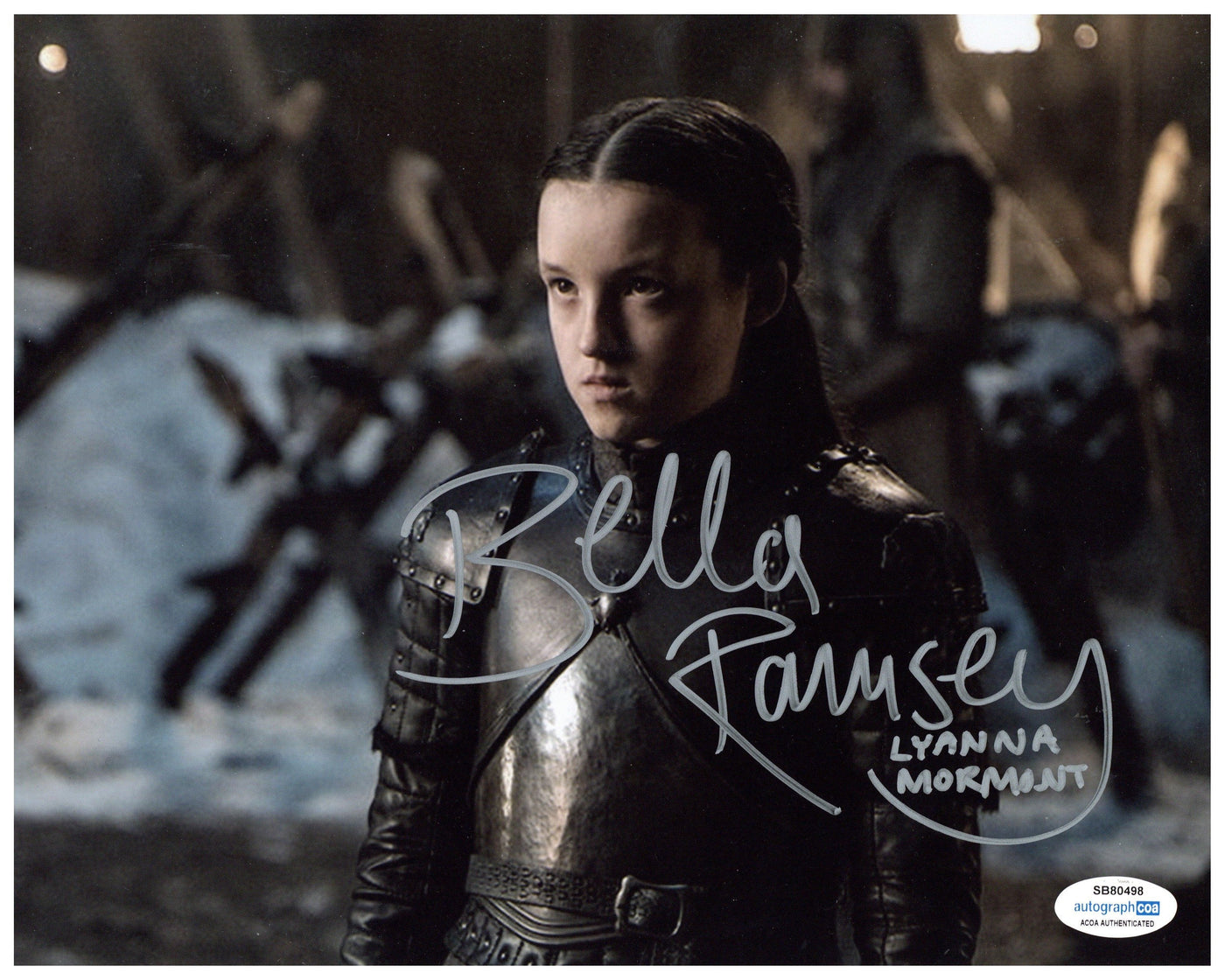 Bella Ramsey Signed 8x10 Photo Game of Thrones Lyanna Mormont Autographed ACOA